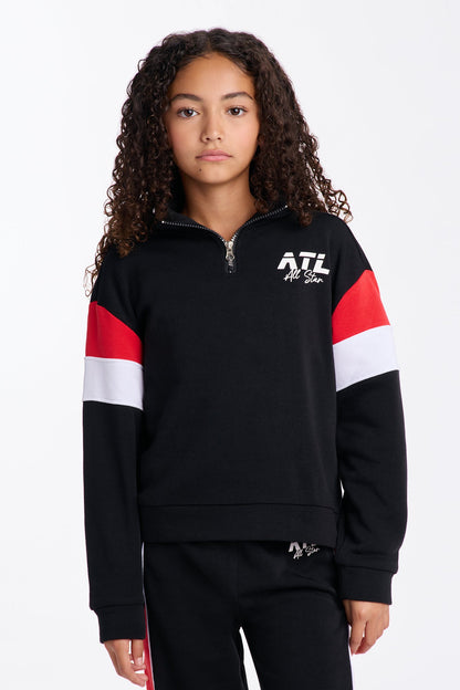 Mini ATL Life Fleece Pant Set - Black/Red