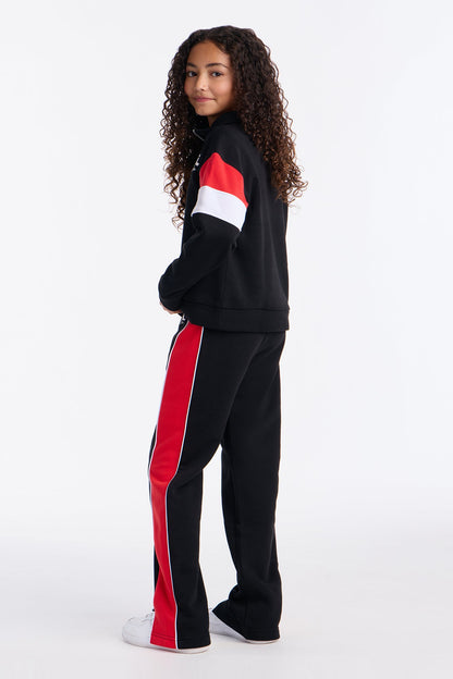 Mini ATL Life Fleece Pant Set - Black/Red