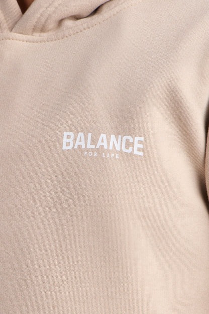 Mini Positive Spirit Fleece Pant Set - Stone