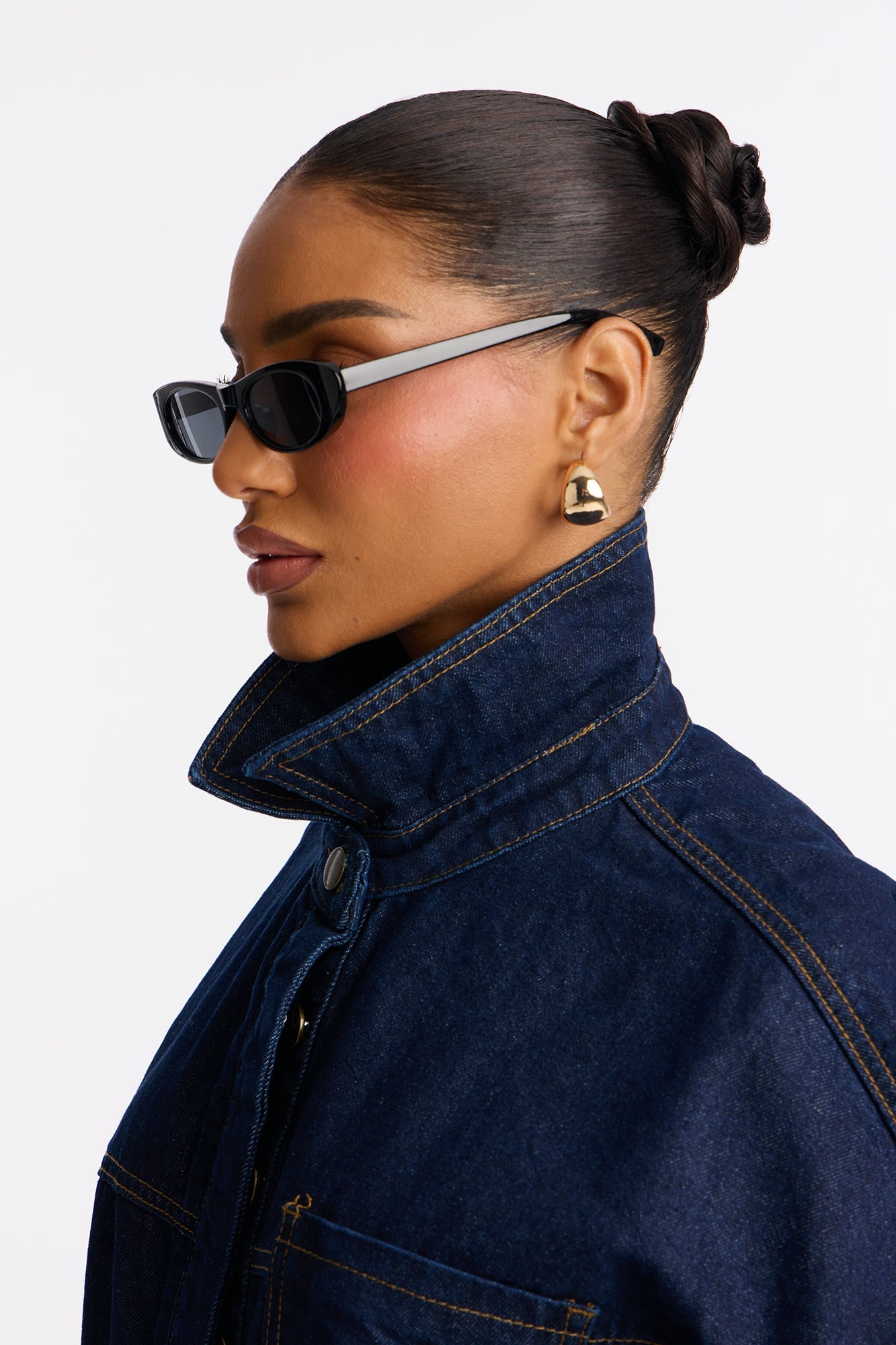 Willow Denim Shacket - Dark Denim