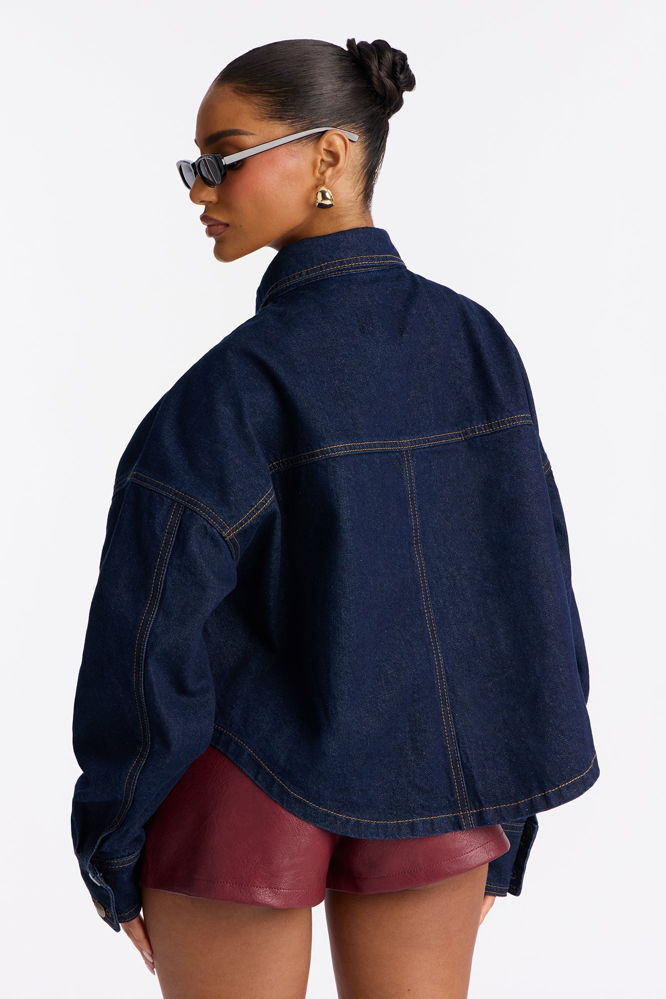 Willow Denim Shacket - Dark Denim