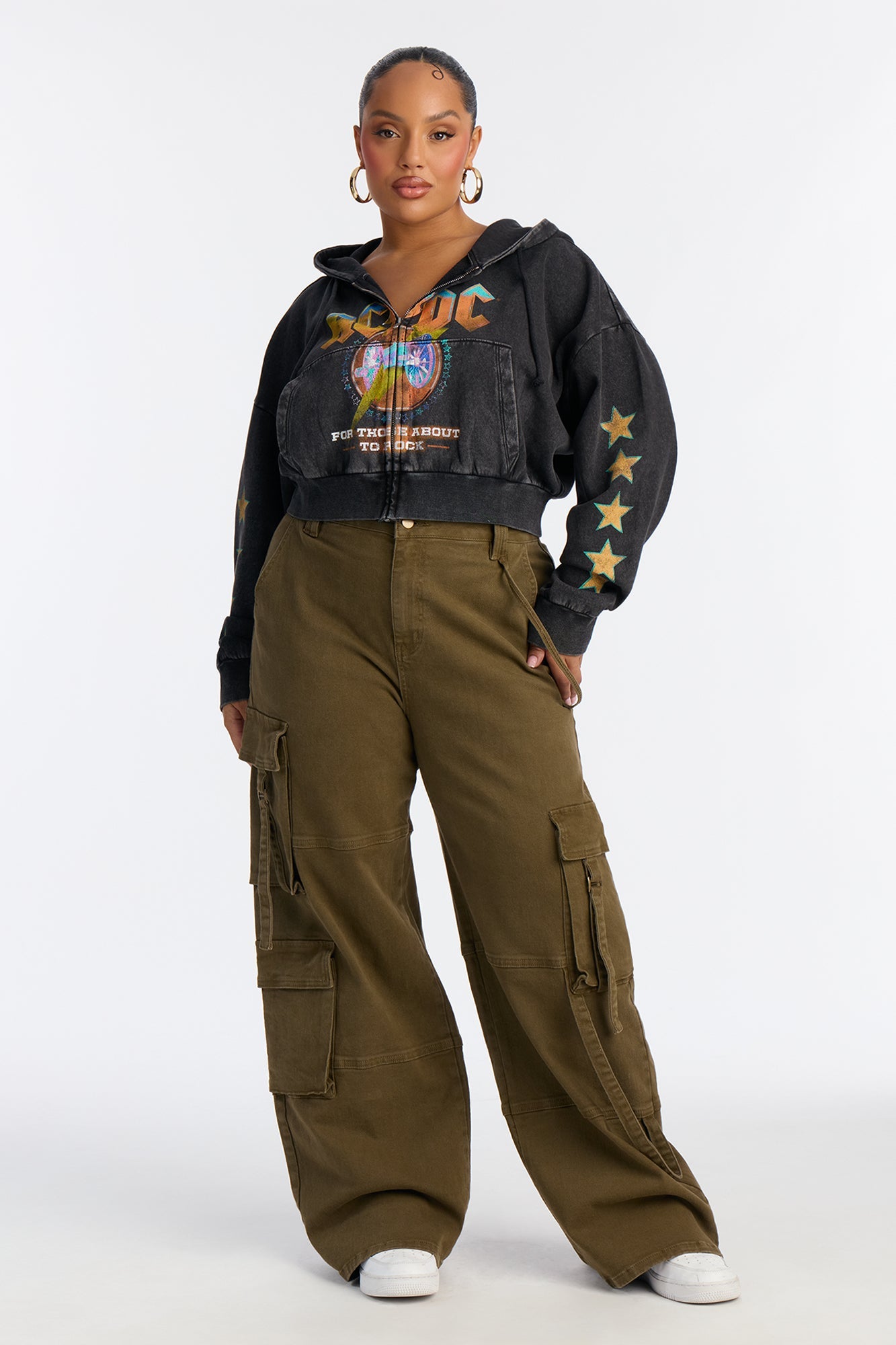 Desi Mineral Wash Cargo Pant - Military Green