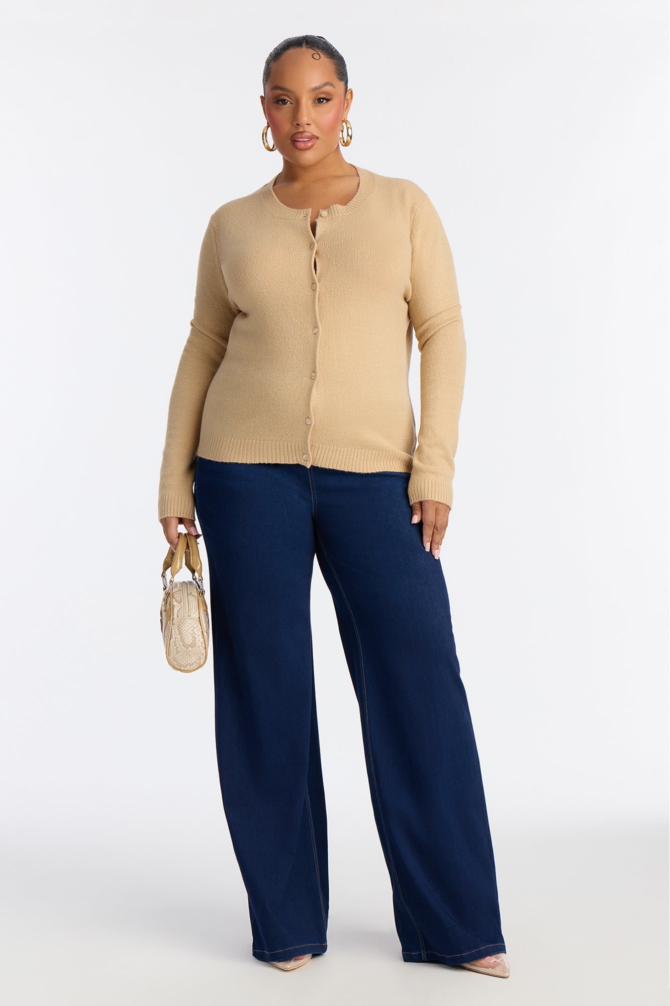 Comfort Club Cardigan - Taupe