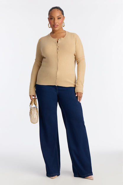 Comfort Club Cardigan - Taupe