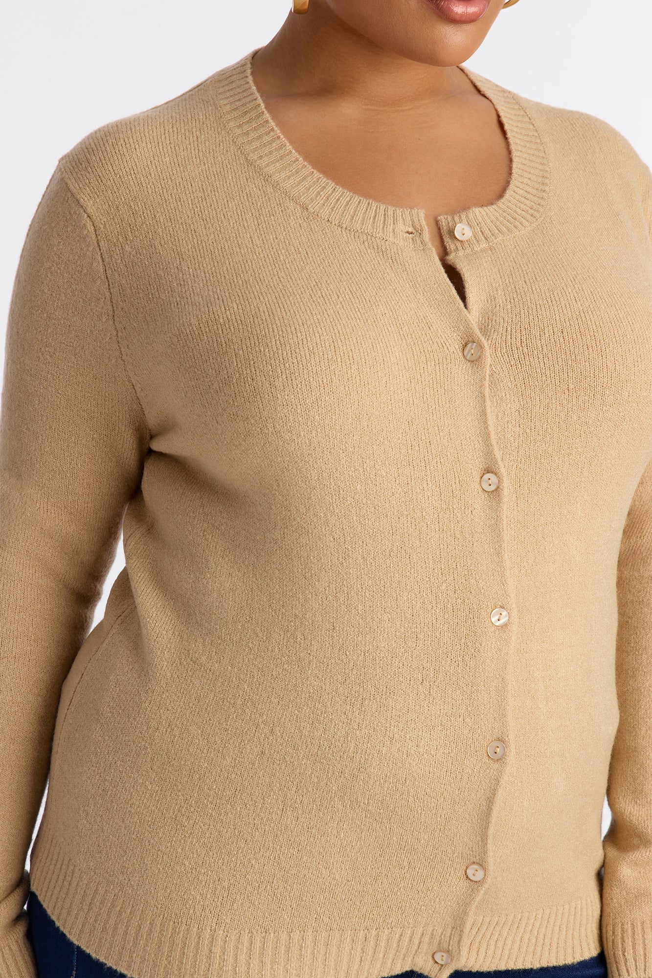 Comfort Club Cardigan - Taupe