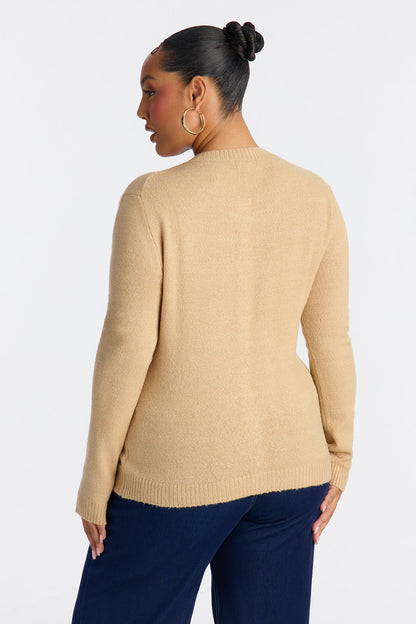 Comfort Club Cardigan - Taupe
