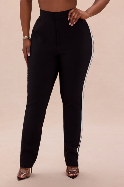 Arletta Skinny Leg Pant - Black/White