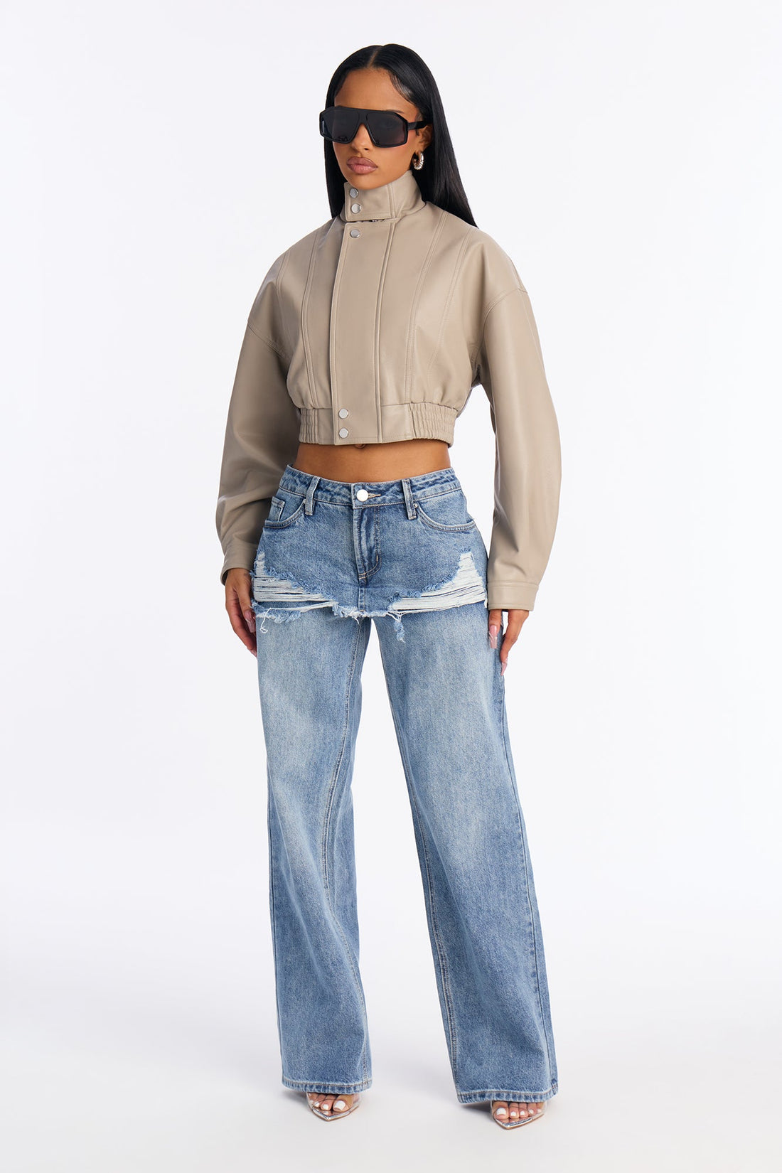 Seattle Sounds Wide Leg Jeans - Medium Wash