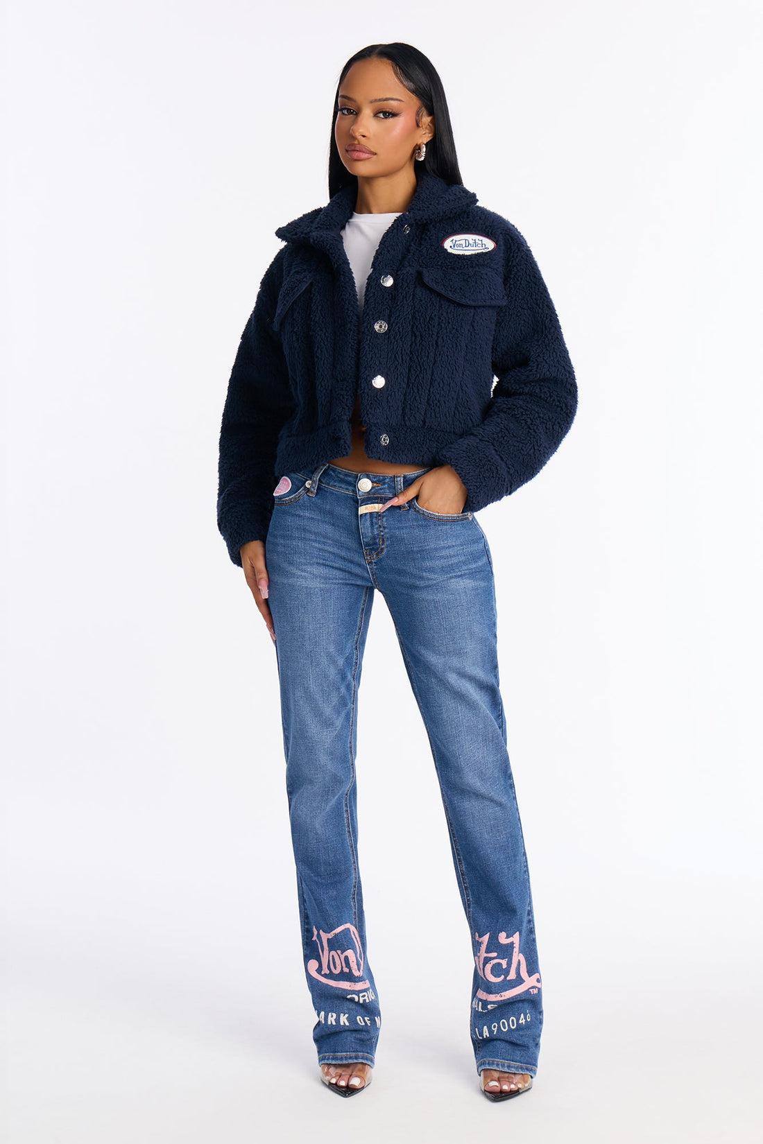 Von Dutch Defy The Ordinary Low Rise Bootcut Jean - Medium Wash