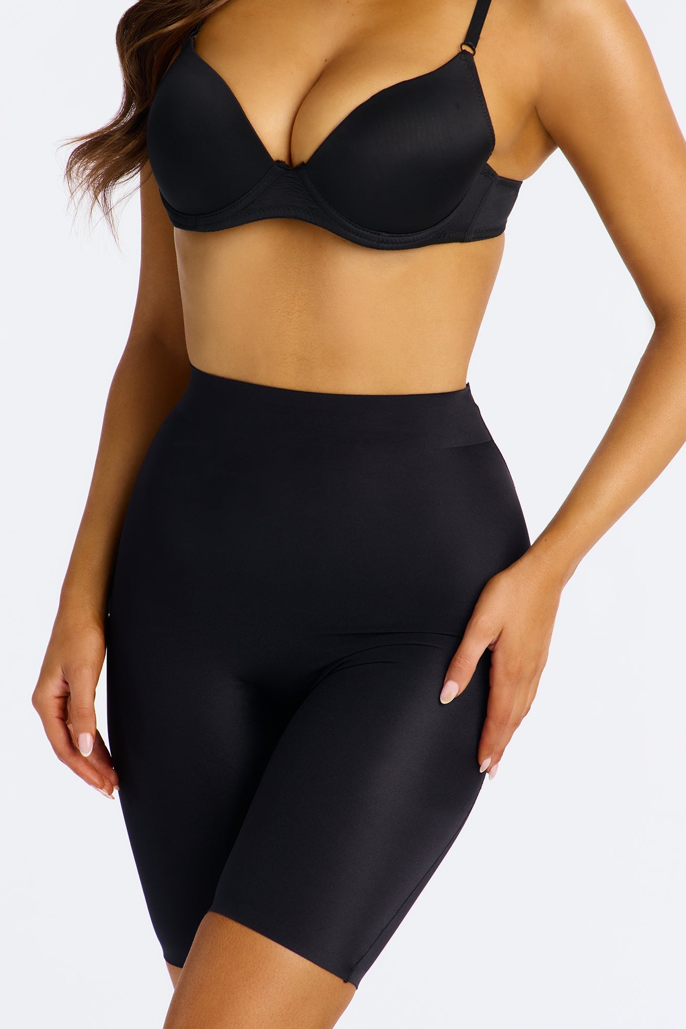Feels Natural Padded Shapewear Shorts - Black