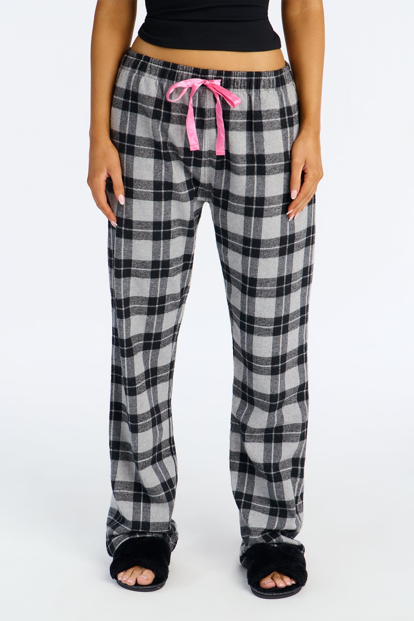 So Chill Flannel PJ Pants - Grey/combo
