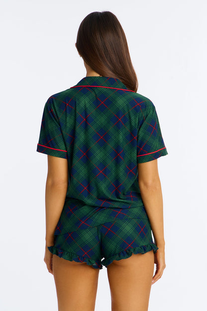 Nights Together Short Sleeve PJ Short Set - Navy/combo