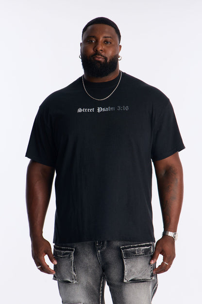 Street Psalm Amen Short Sleeve Tee - Black