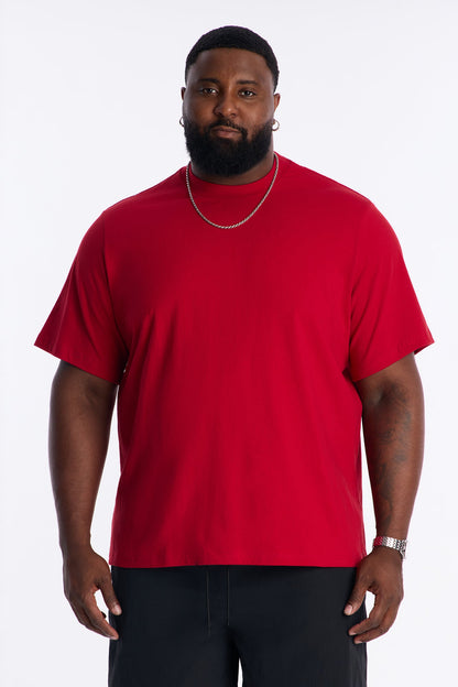 Oversized Heavyweight Tee 240GSM - Red