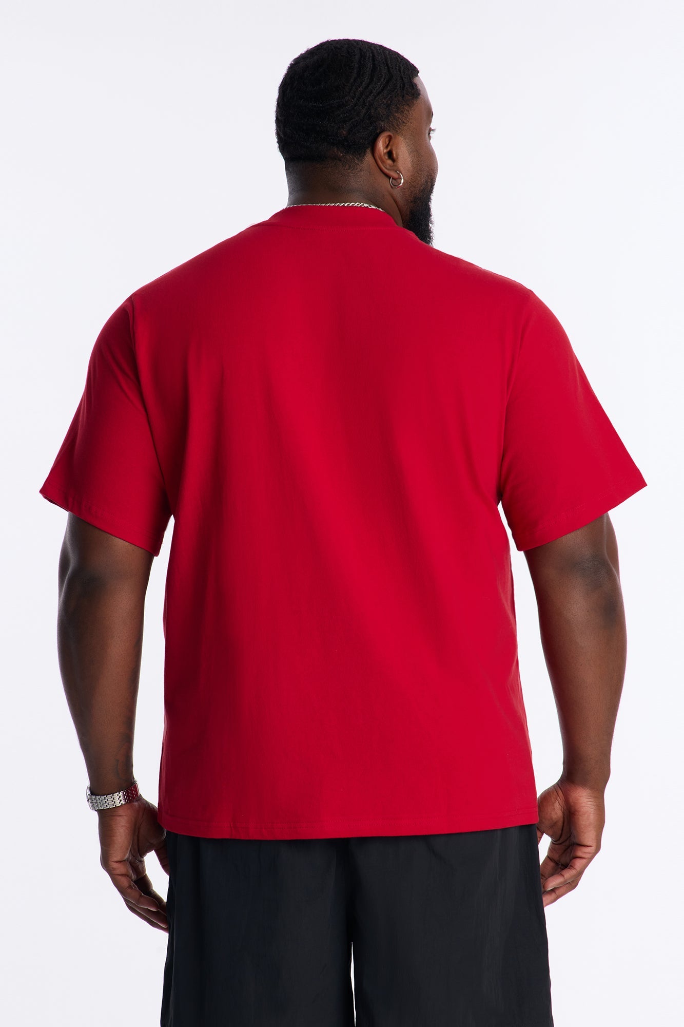 Oversized Heavyweight Tee 240GSM - Red