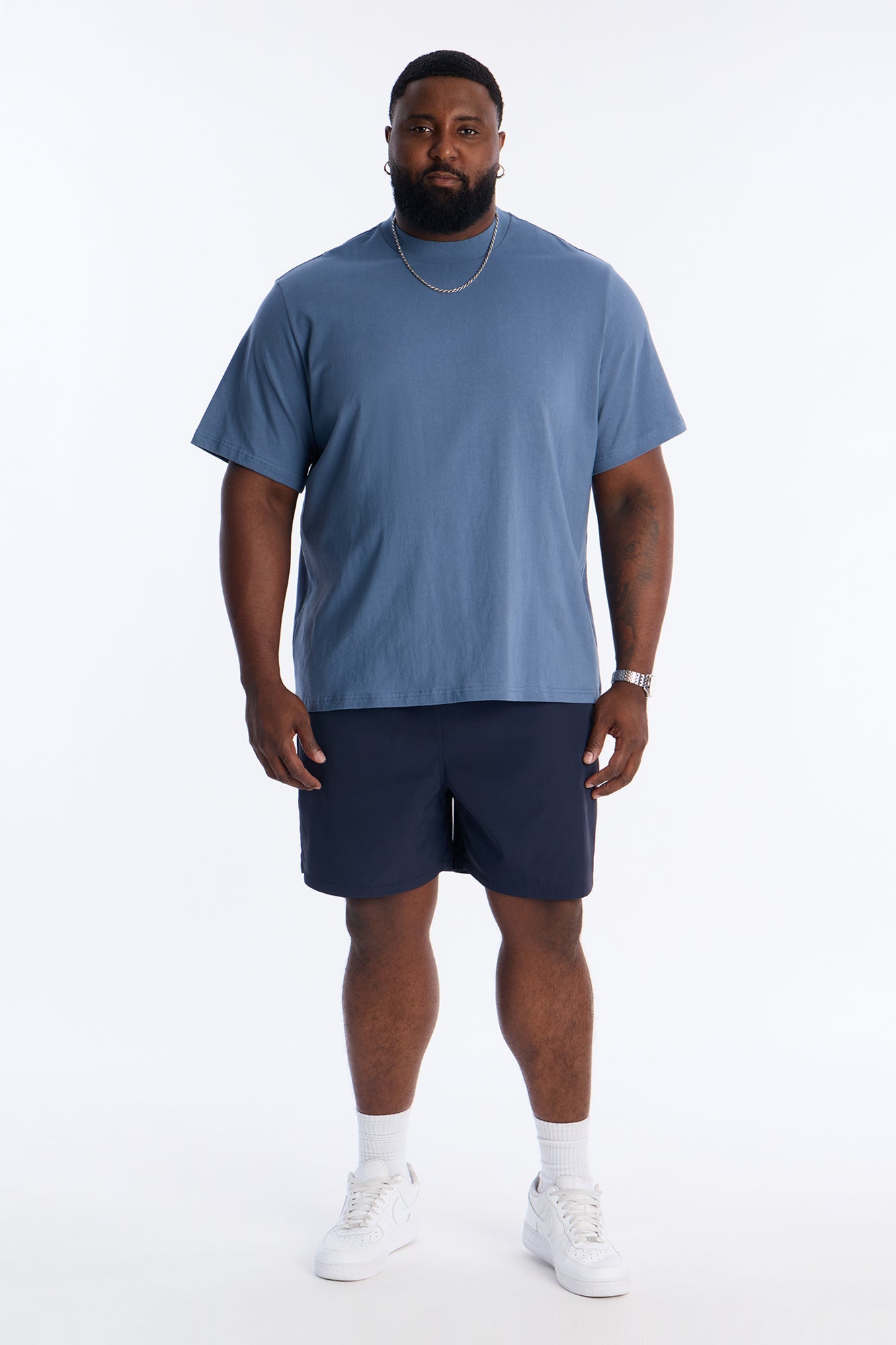 Oversized Heavyweight Tee 240GSM - Indigo