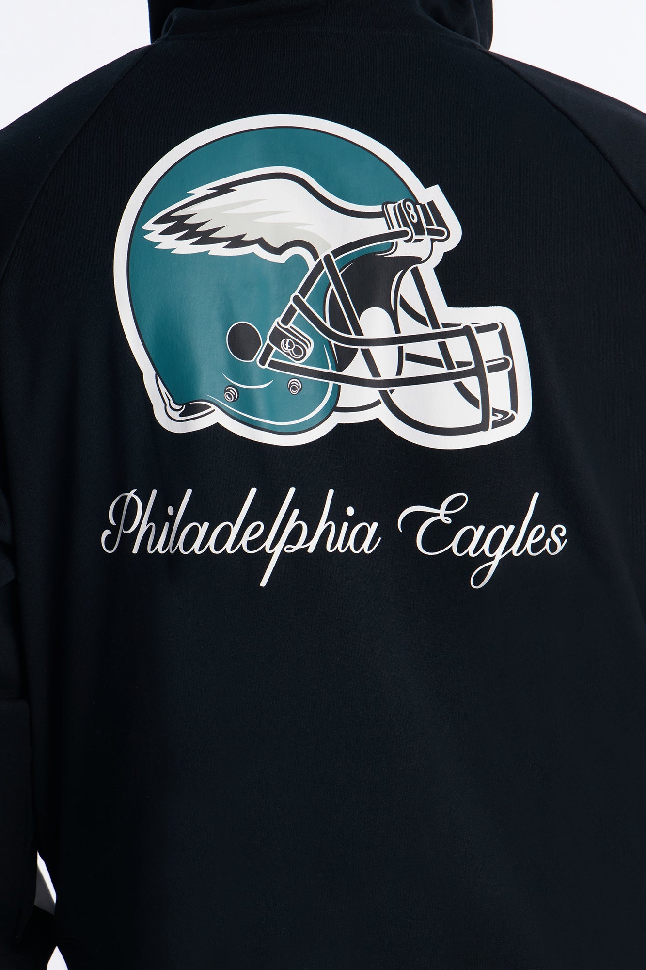 Eagles Monster Oversized Zip Up Hoodie - Black