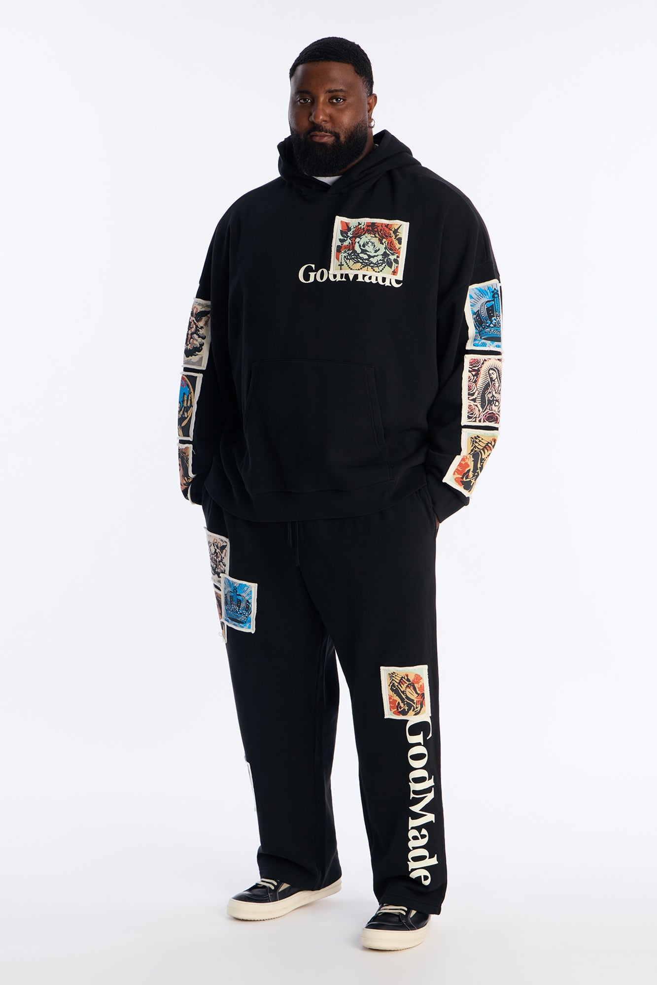God Made Oversized Hoodie - Black