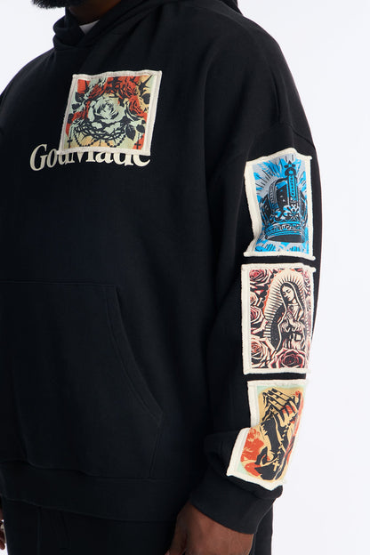 God Made Oversized Hoodie - Black
