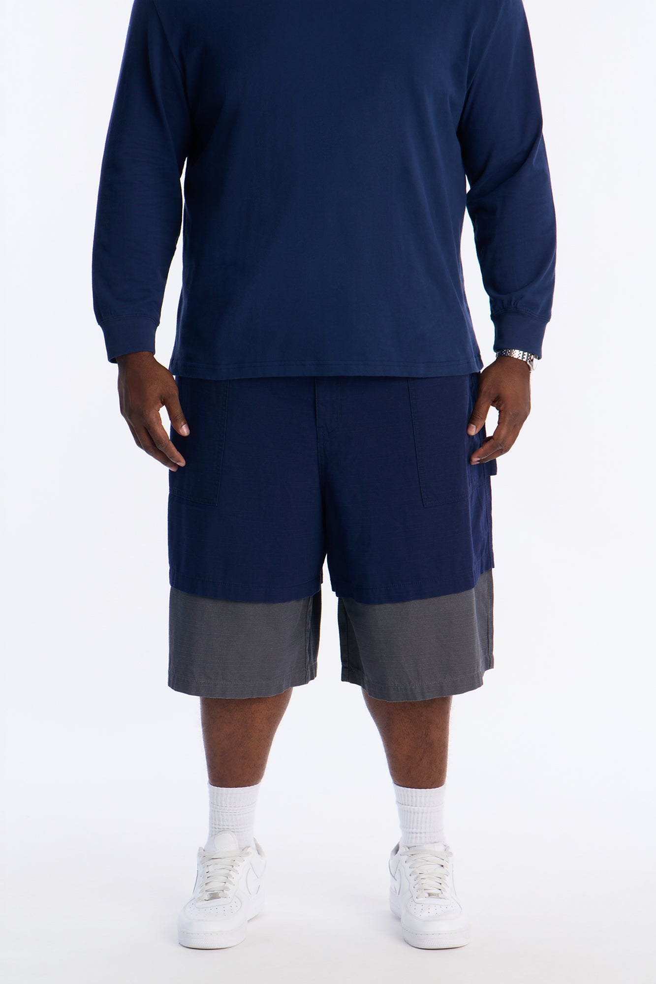 Nostrand Color Blocked Short Bottoms - Navy/combo