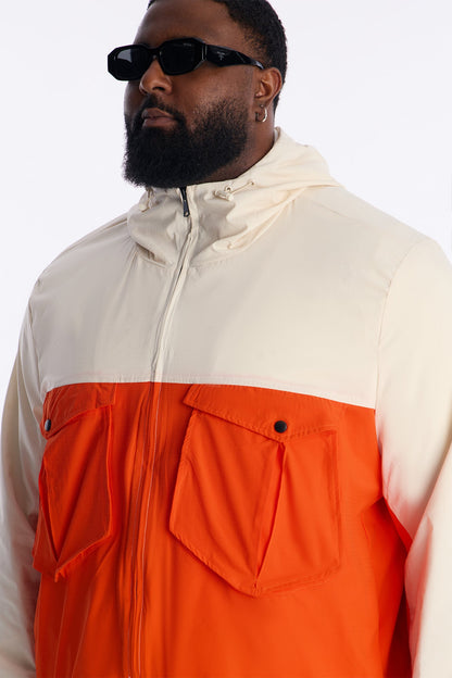 Relaxed Hooded Lorimer Spirit Tech Jacket - Off White