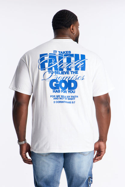 It Takes Faith To Believe Short Sleeve Tee - White