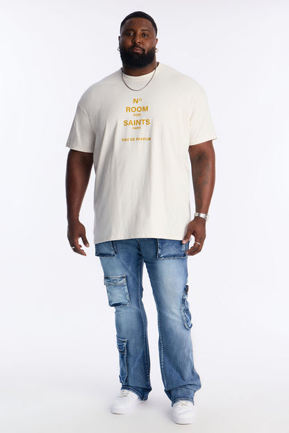 No Room For Saints Short Sleeve Tee - Off White