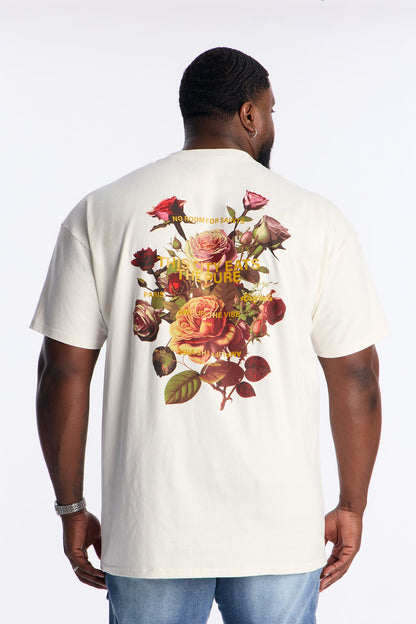 No Room For Saints Short Sleeve Tee - Off White
