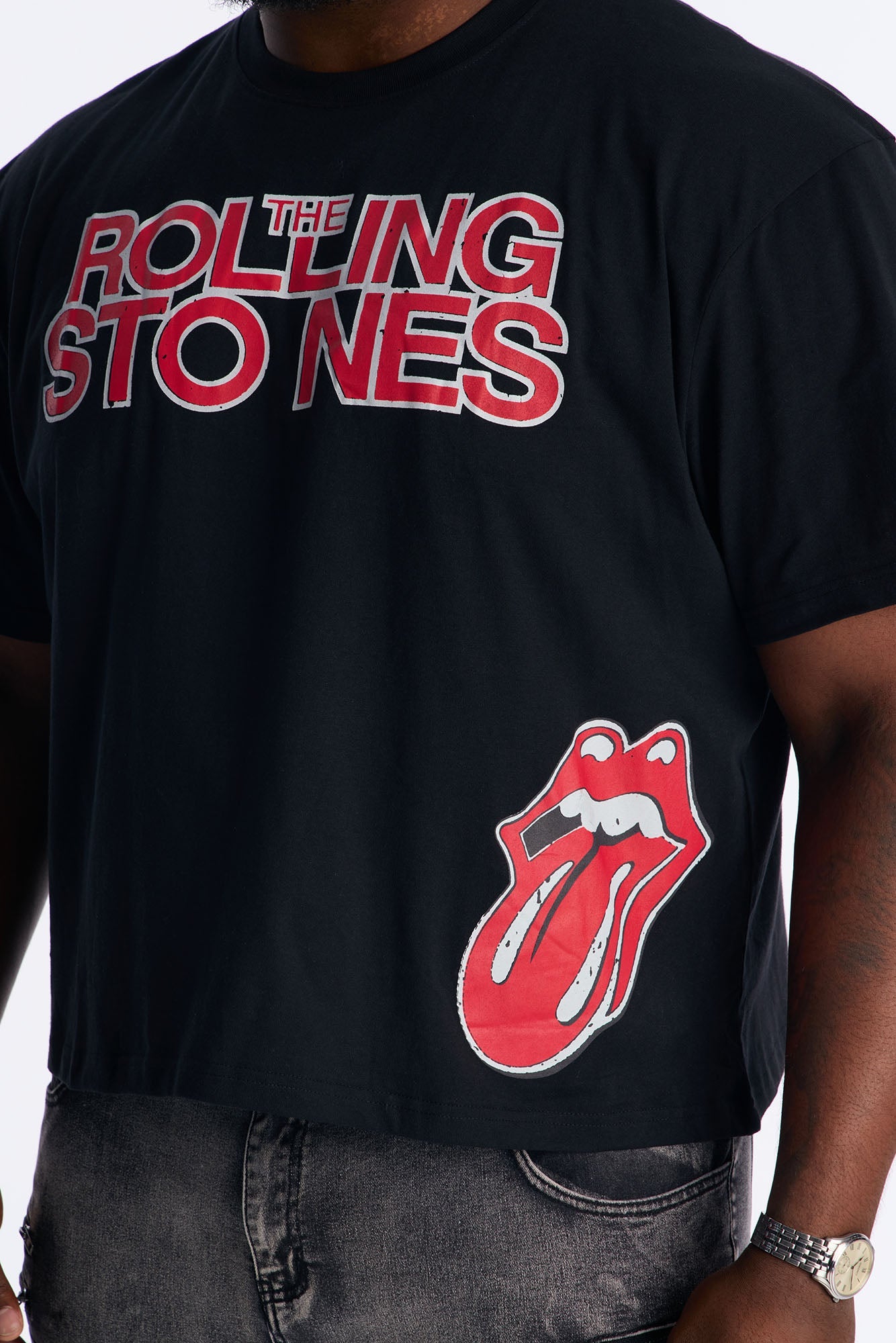 The Rolling Stones Worldwide Oversized Short Sleeve Tee - Black