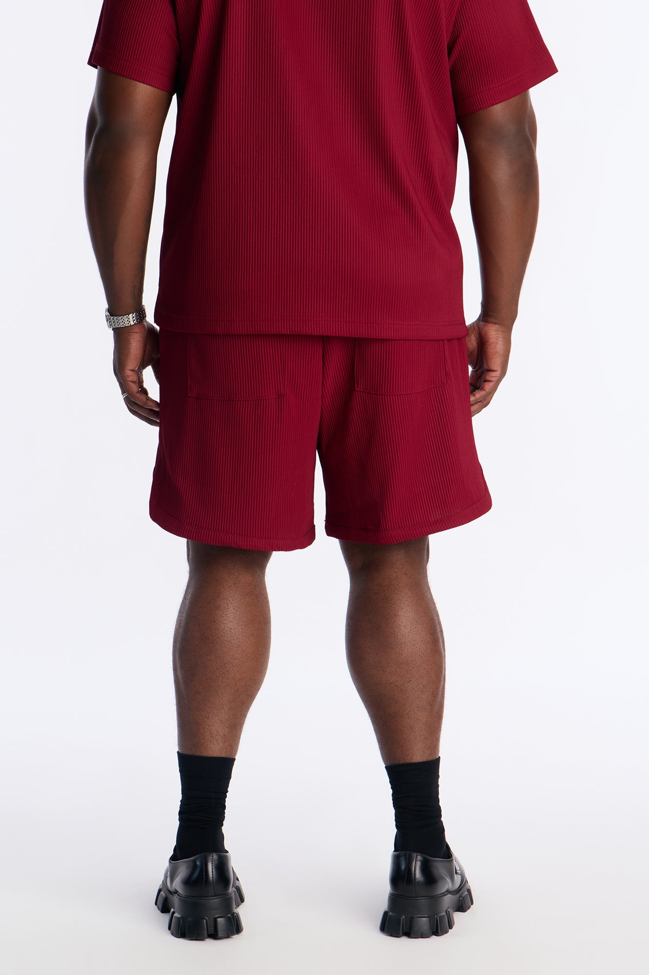 Show Up Basketball Short - Burgundy