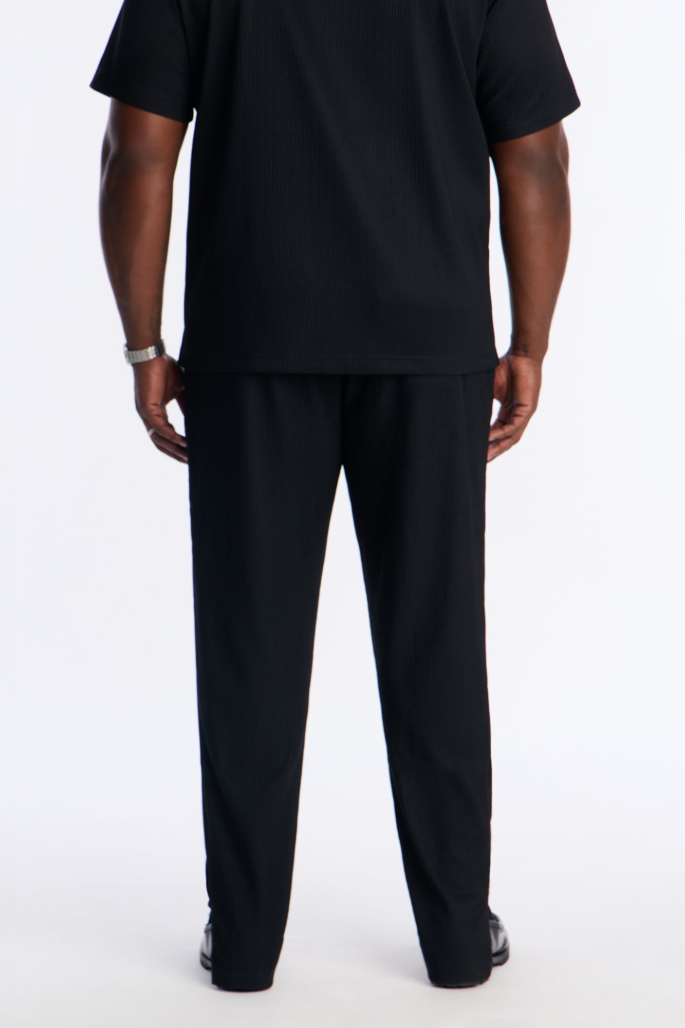Show Up Slim Slit Pants - Black