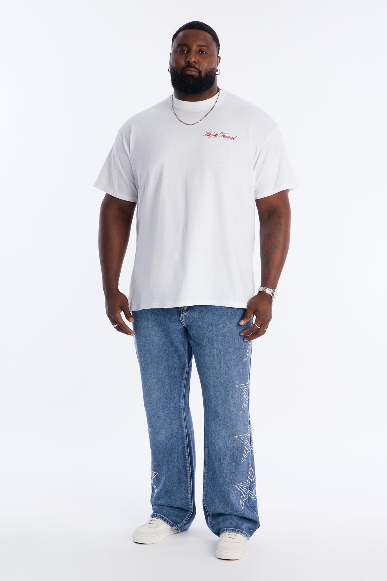 Highly Favored Short Sleeve Tee - White