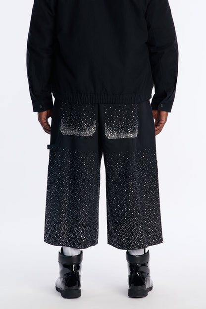 Extreme Baggy Flashing Lights Short - Black