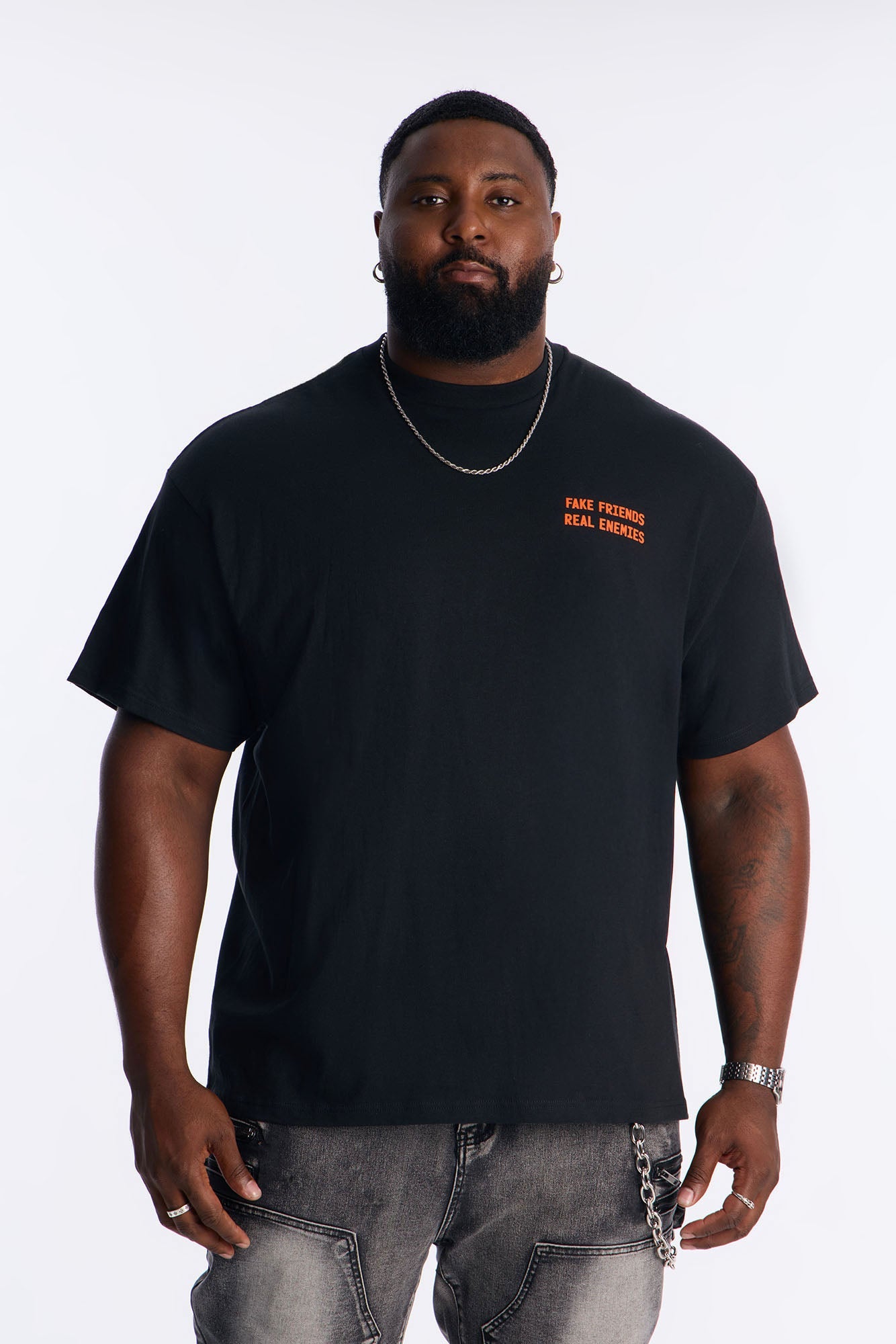 Fake Friend Short Sleeve Tee - Black