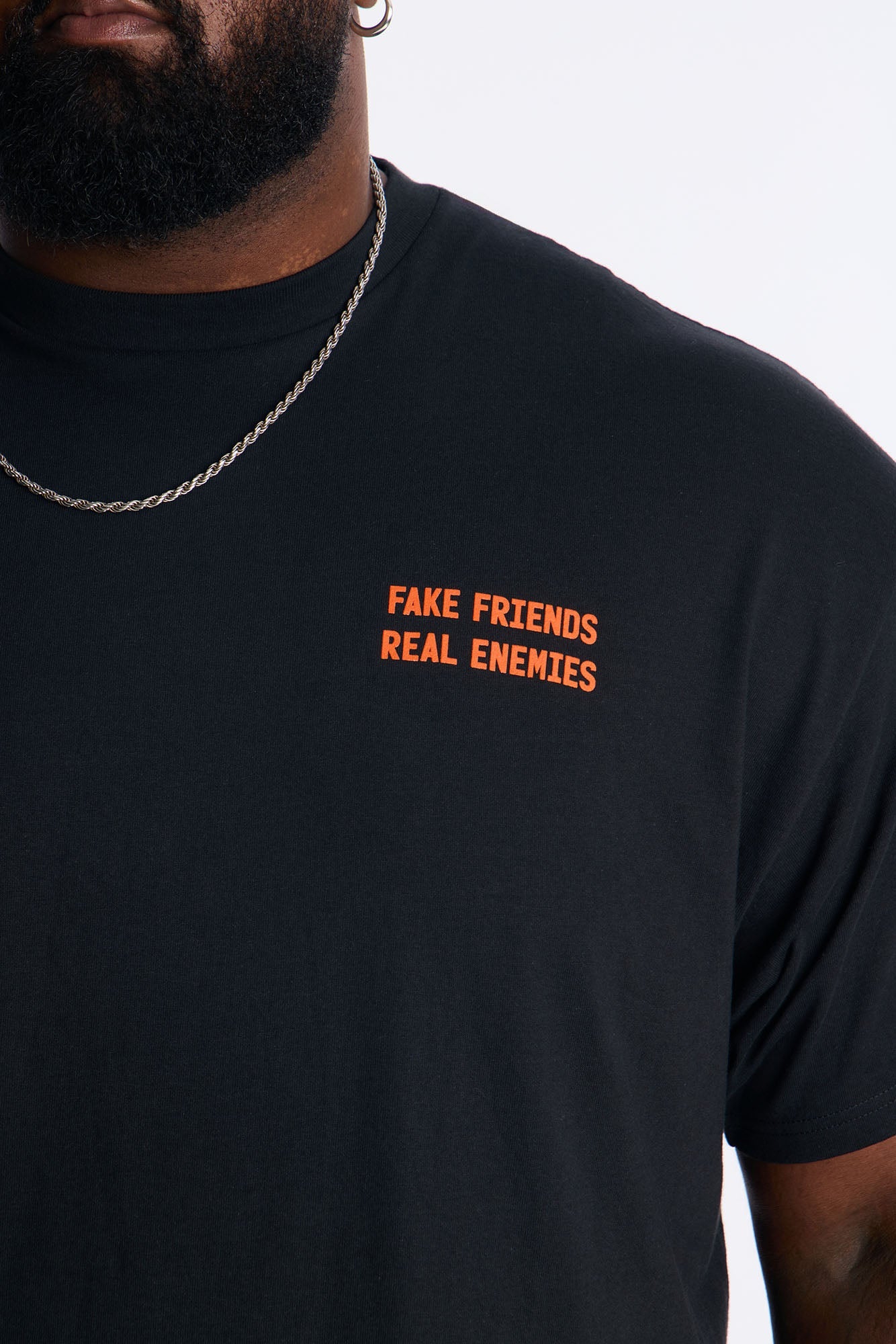 Fake Friend Short Sleeve Tee - Black