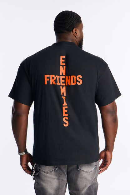 Fake Friend Short Sleeve Tee - Black
