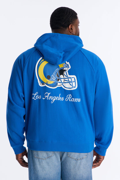 Rams Monster Oversized Zip Up Hoodie - Blue
