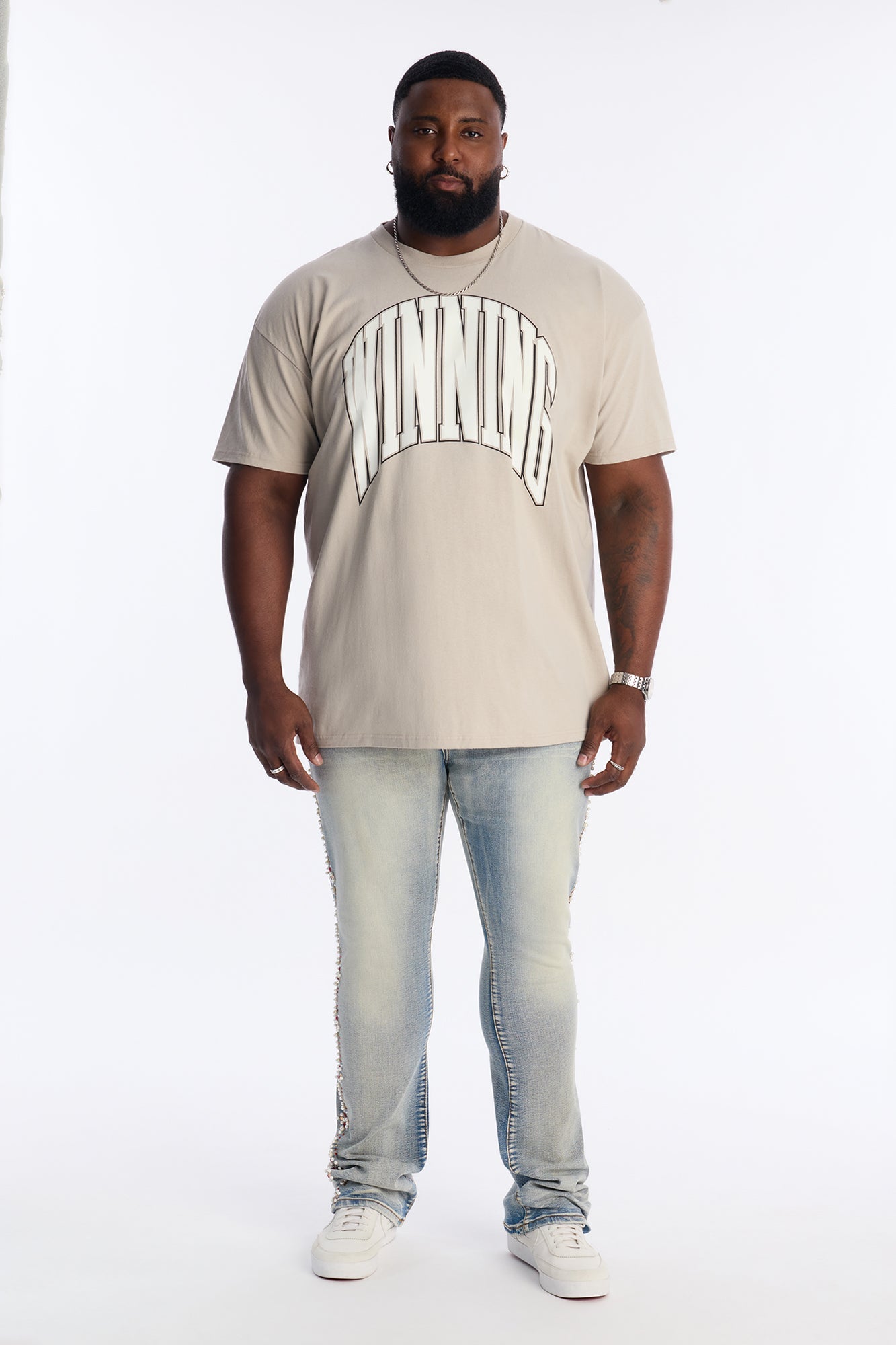 Winning At Life Short Sleeve Tee - Grey