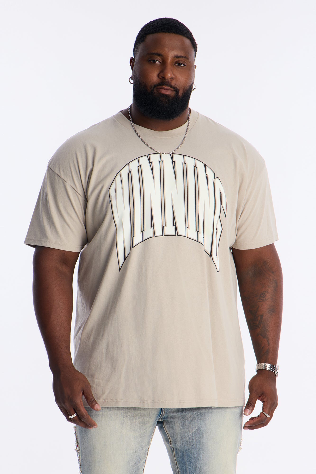 Winning At Life Short Sleeve Tee - Grey