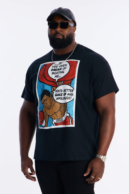 Muhammad Ali Fighting Dream Short Sleeve Tee - Black