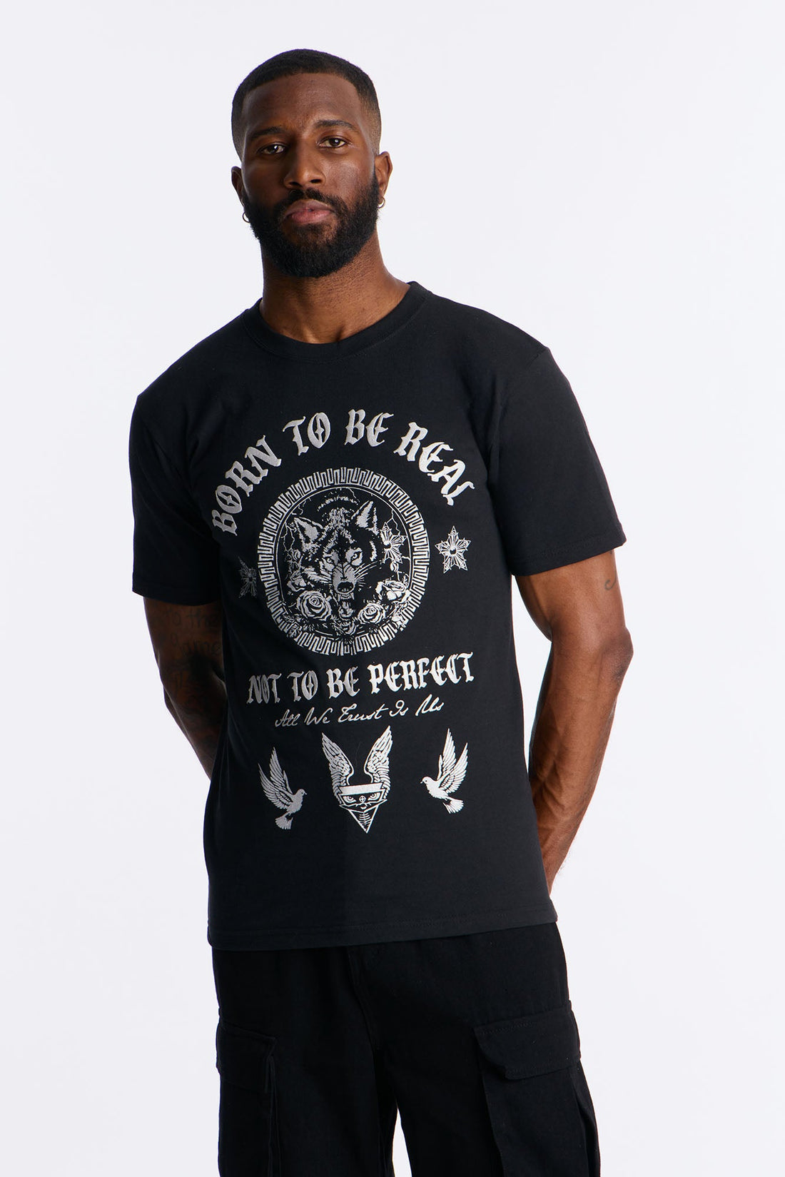 Born Too Real Short Sleeve Tee - Black