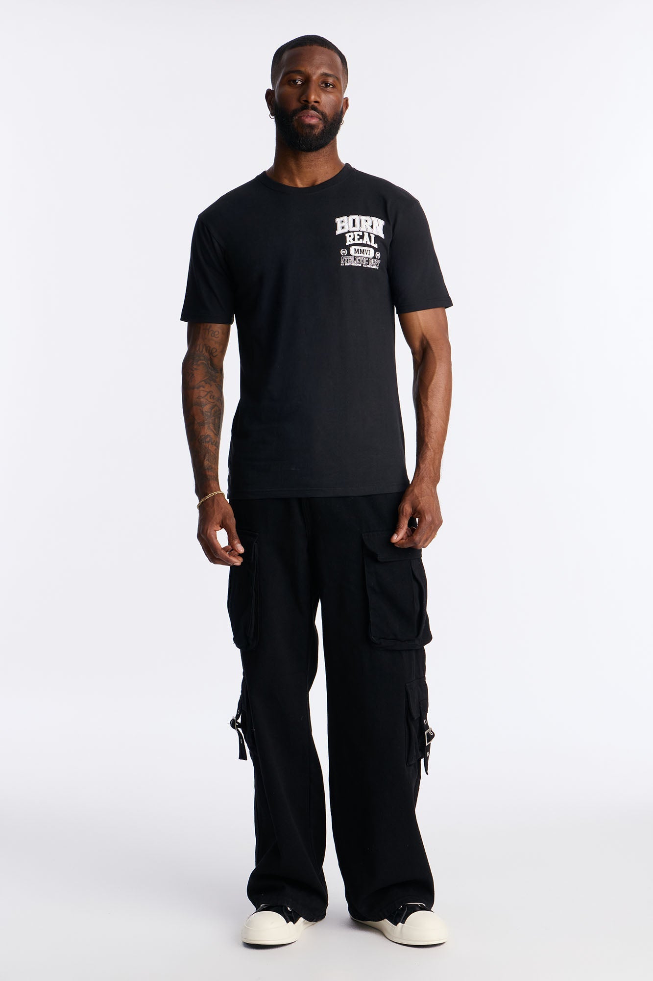 Born Real All We Trust Short Sleeve Tee - Black Wash