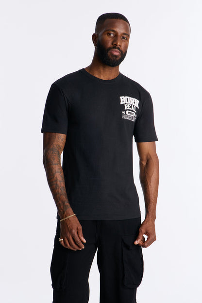 Born Real All We Trust Short Sleeve Tee - Black Wash