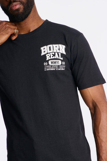 Born Real All We Trust Short Sleeve Tee - Black Wash