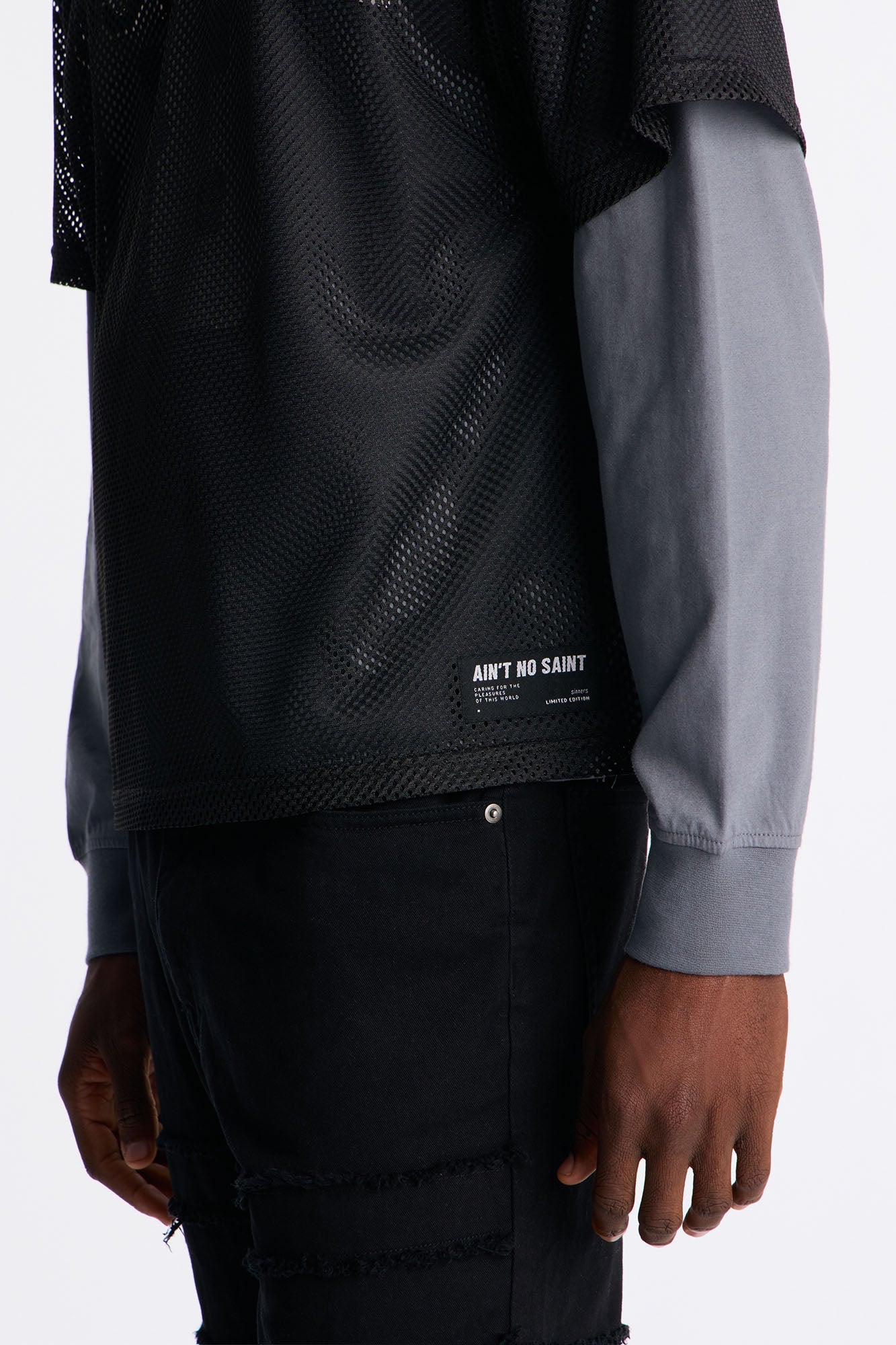 Lost 88 Layered Mesh Jersey - Dark Grey