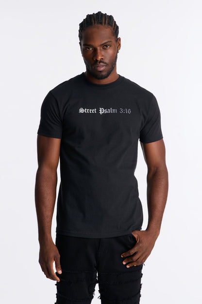 Street Psalm Amen Short Sleeve Tee - Black