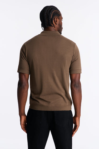 Sundown Lounge Button Up - Tan/Multi