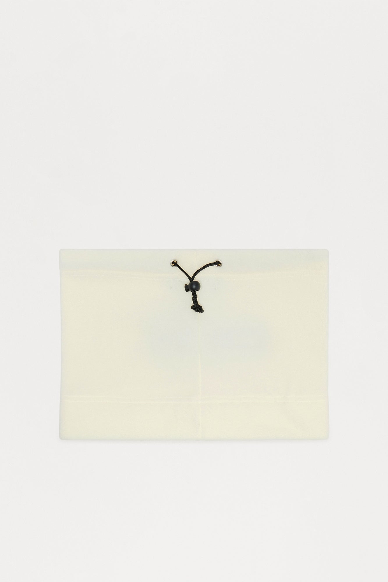 Fleece Toggle Tube Scarf - Cream