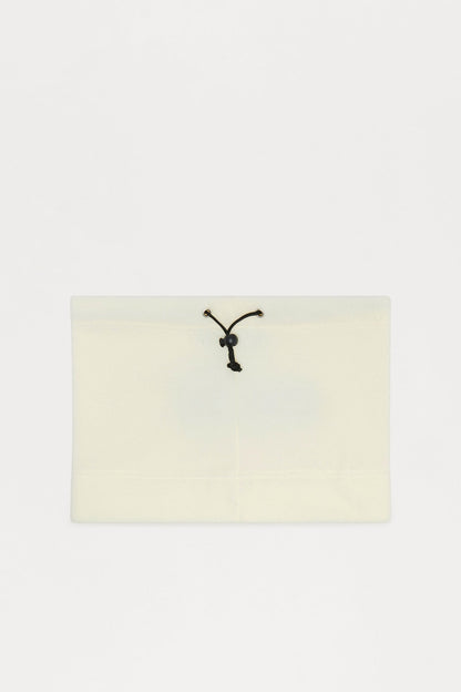 Fleece Toggle Tube Scarf - Cream