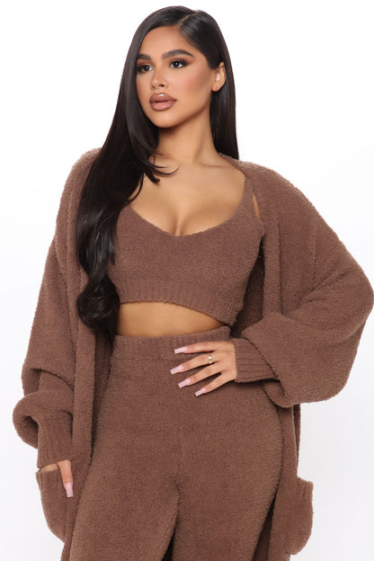 Living In It 3 Piece Legging Set - Mocha